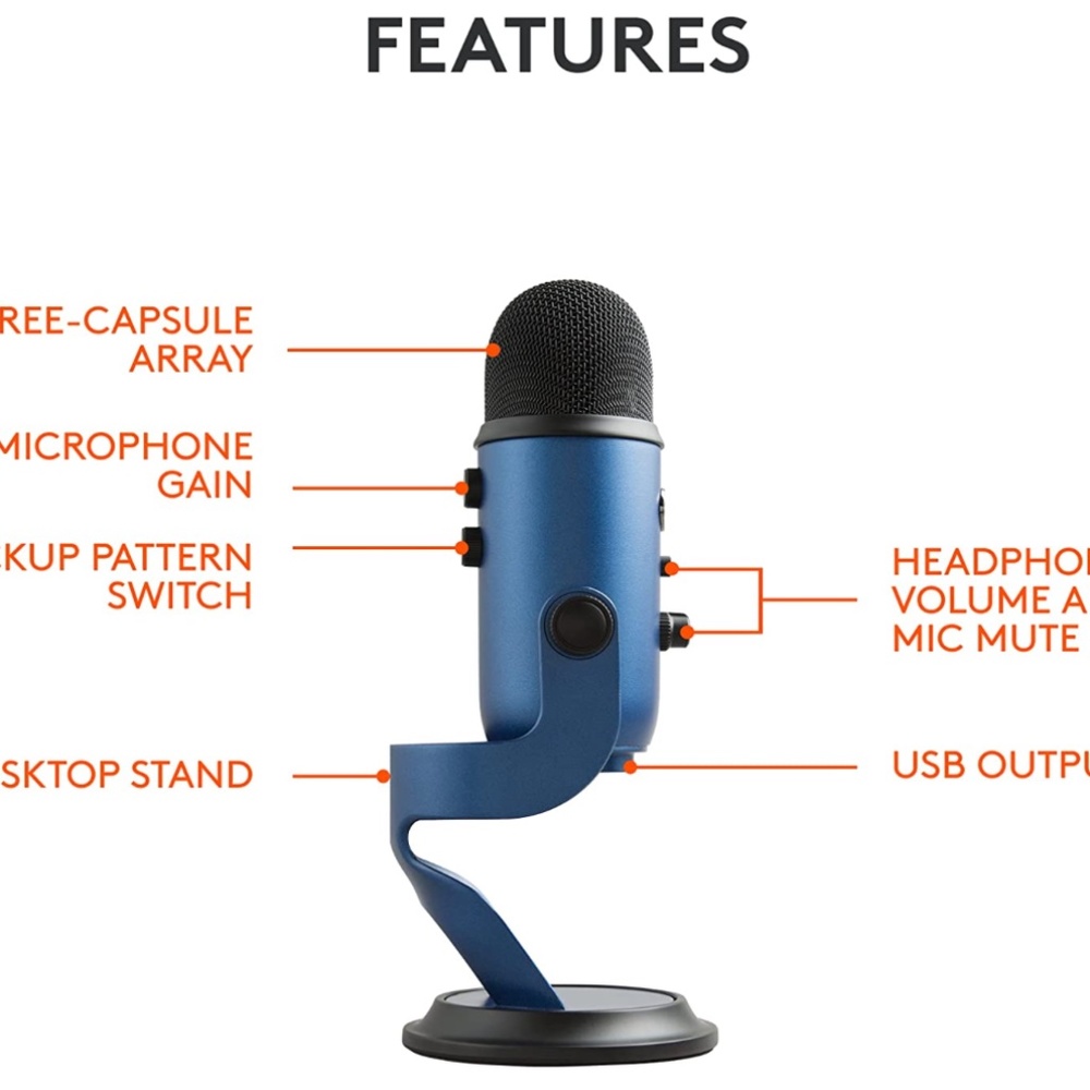 Blue Yeti USB Microphone - Picture 3 of 8